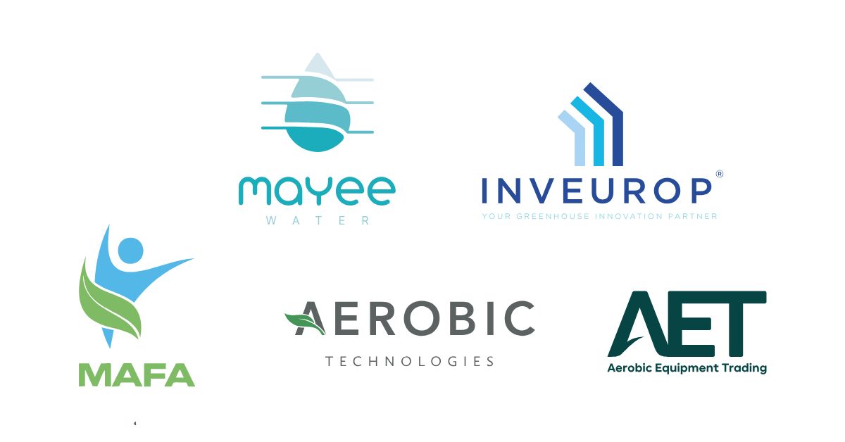 Logos of Taurus partners Mayee Water, Inveurop, MAFA, Aerobic Technologies and Aerobic Equipment Trading